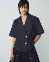 JEAN SIDE CUT SHIRT