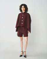 BROWN CAPE SHIRT