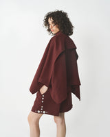 BROWN CAPE SHIRT