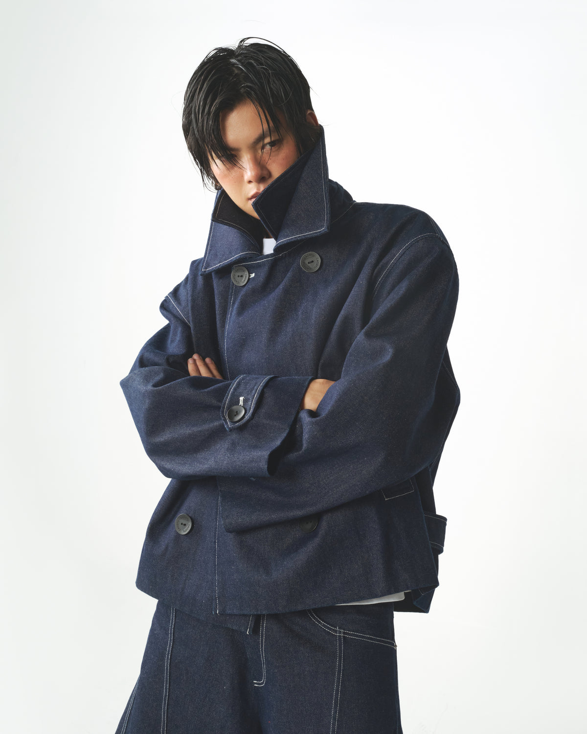 JEAN D-BREASTED JACKET