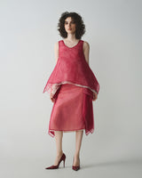 RED "HAI VAN" SKIRT