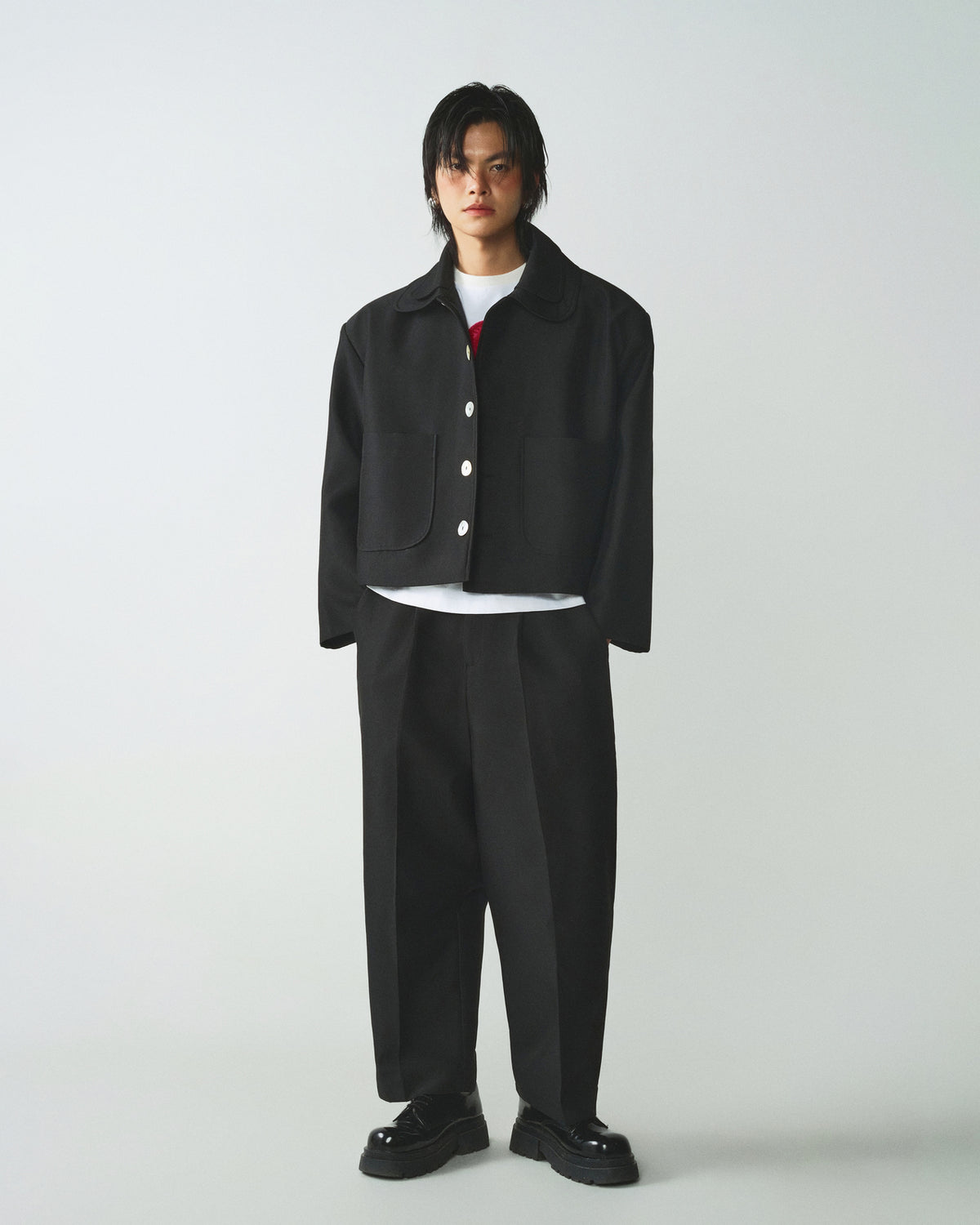 D-COLLAR PEARL JACKET