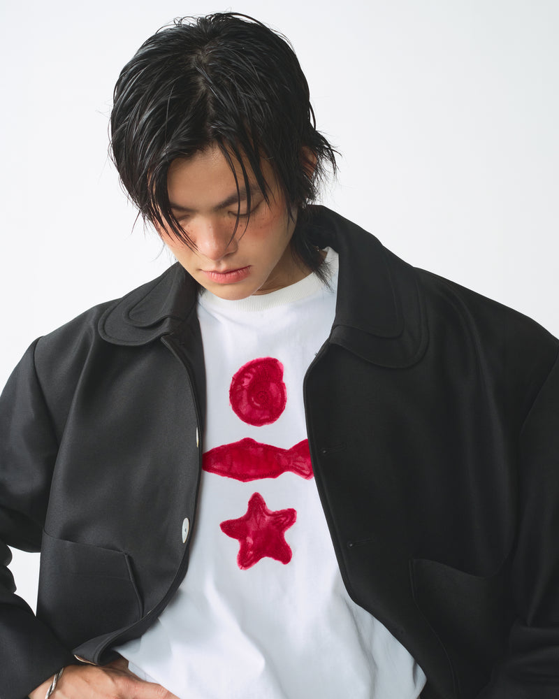 D-COLLAR PEARL JACKET