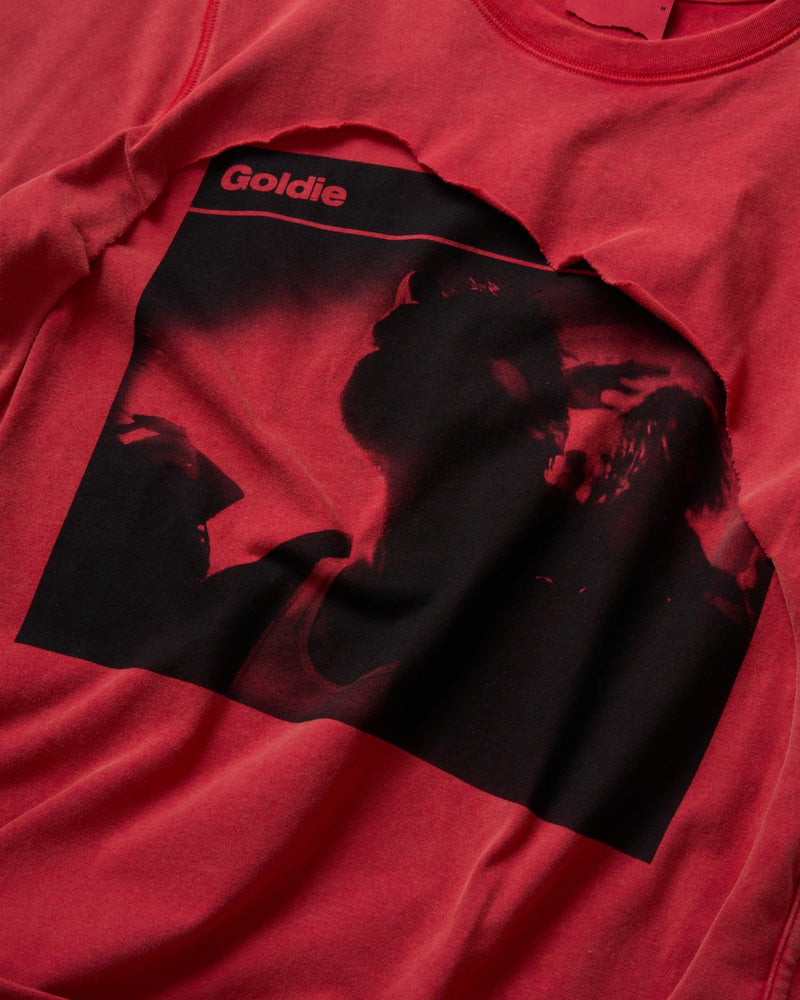 ILLUSION RED DISTRESSED TSHIRT
