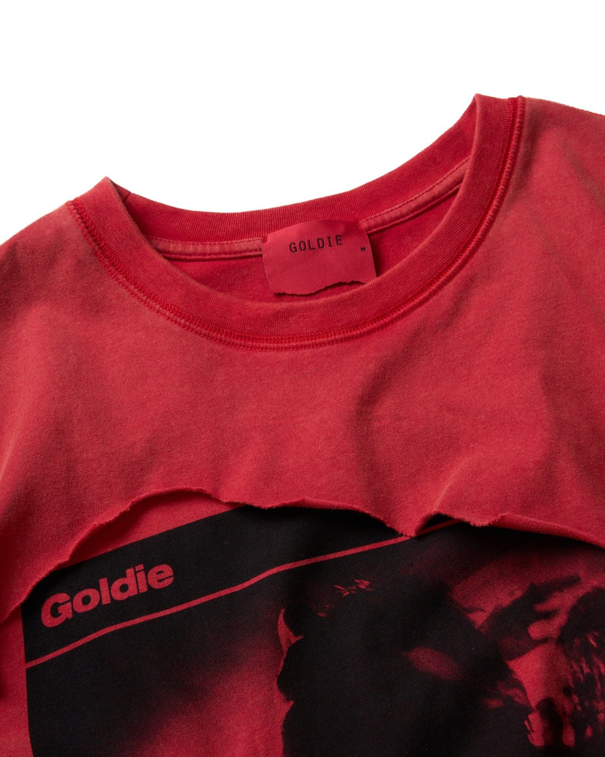 ILLUSION RED DISTRESSED TSHIRT
