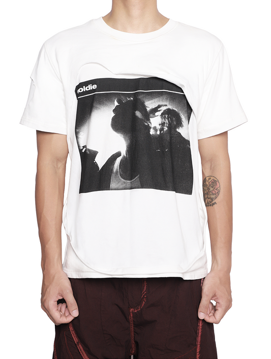 ILLUSION WHITE DISTRESSED TSHIRT