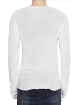 KNIT WHITE LONG SLEEVES