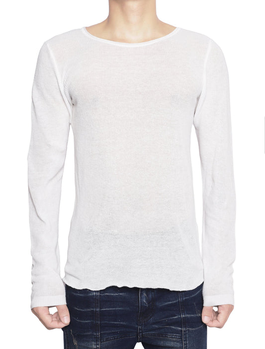 KNIT WHITE LONG SLEEVES