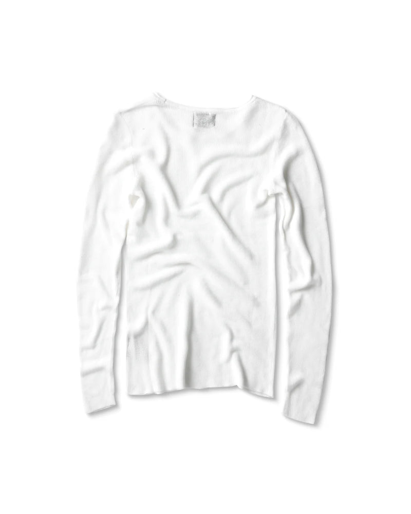 KNIT WHITE LONG SLEEVES