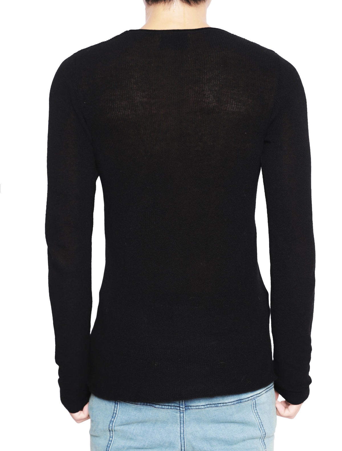 KNIT BLACK LONG SLEEVES BLACK
