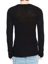 KNIT BLACK LONG SLEEVES BLACK