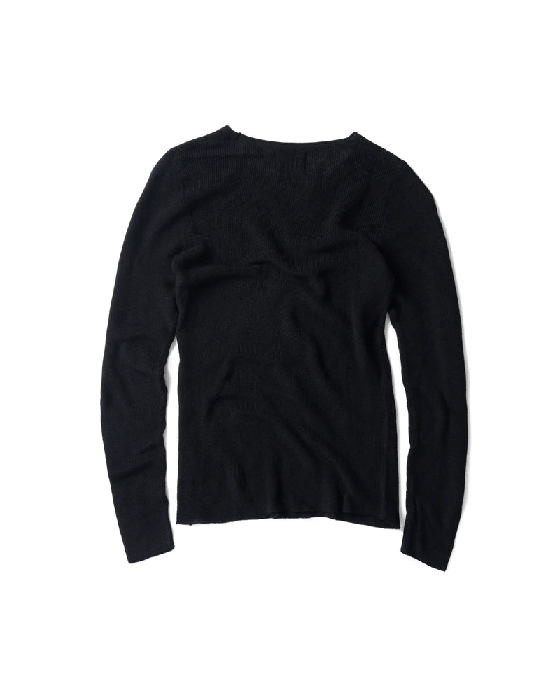 KNIT BLACK LONG SLEEVES BLACK