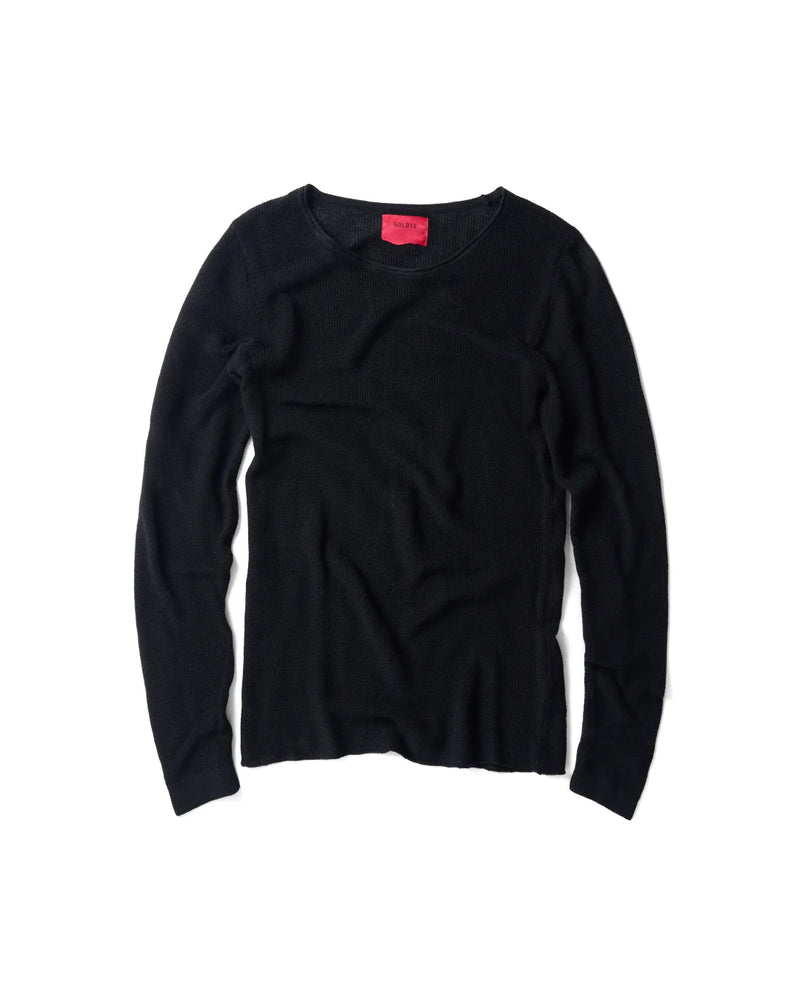 KNIT BLACK LONG SLEEVES BLACK