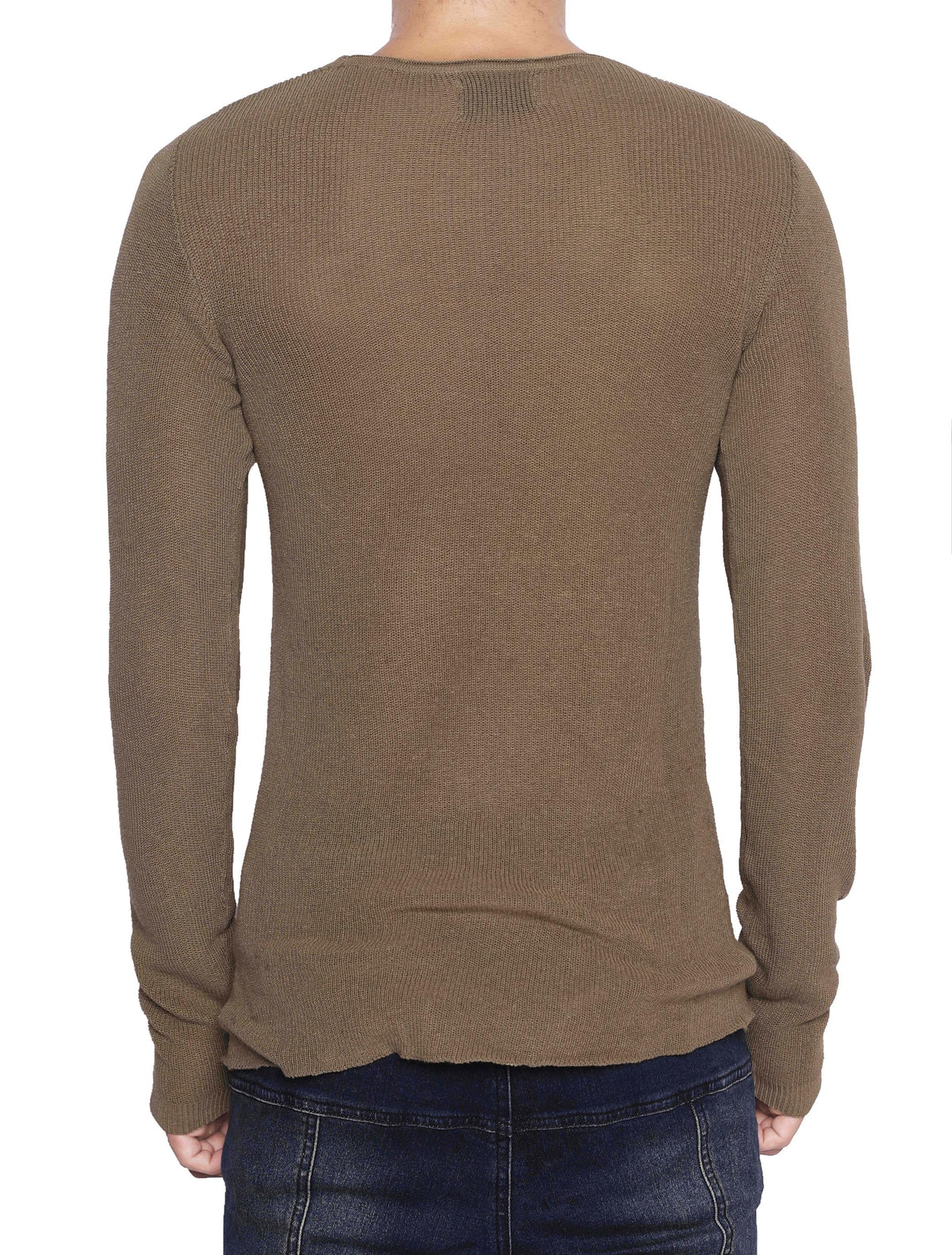 KNIT OLIVE LONG SLEEVES
