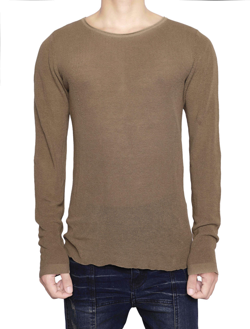 KNIT OLIVE LONG SLEEVES