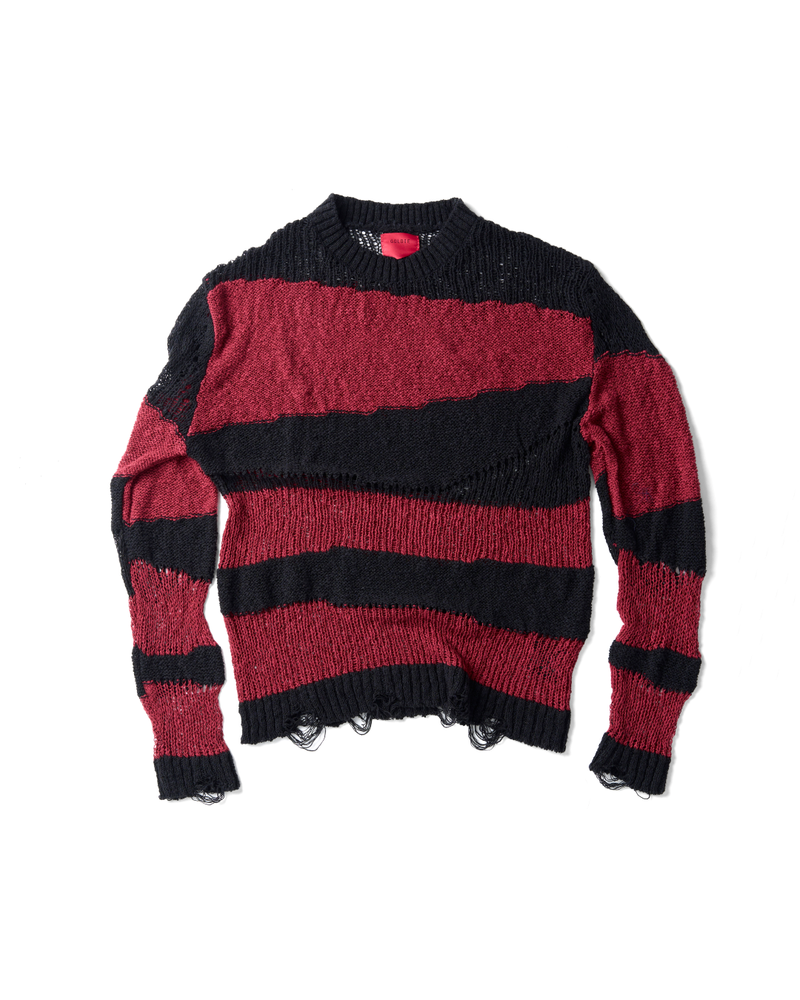 EMPTY KNIT RED SWEATER
