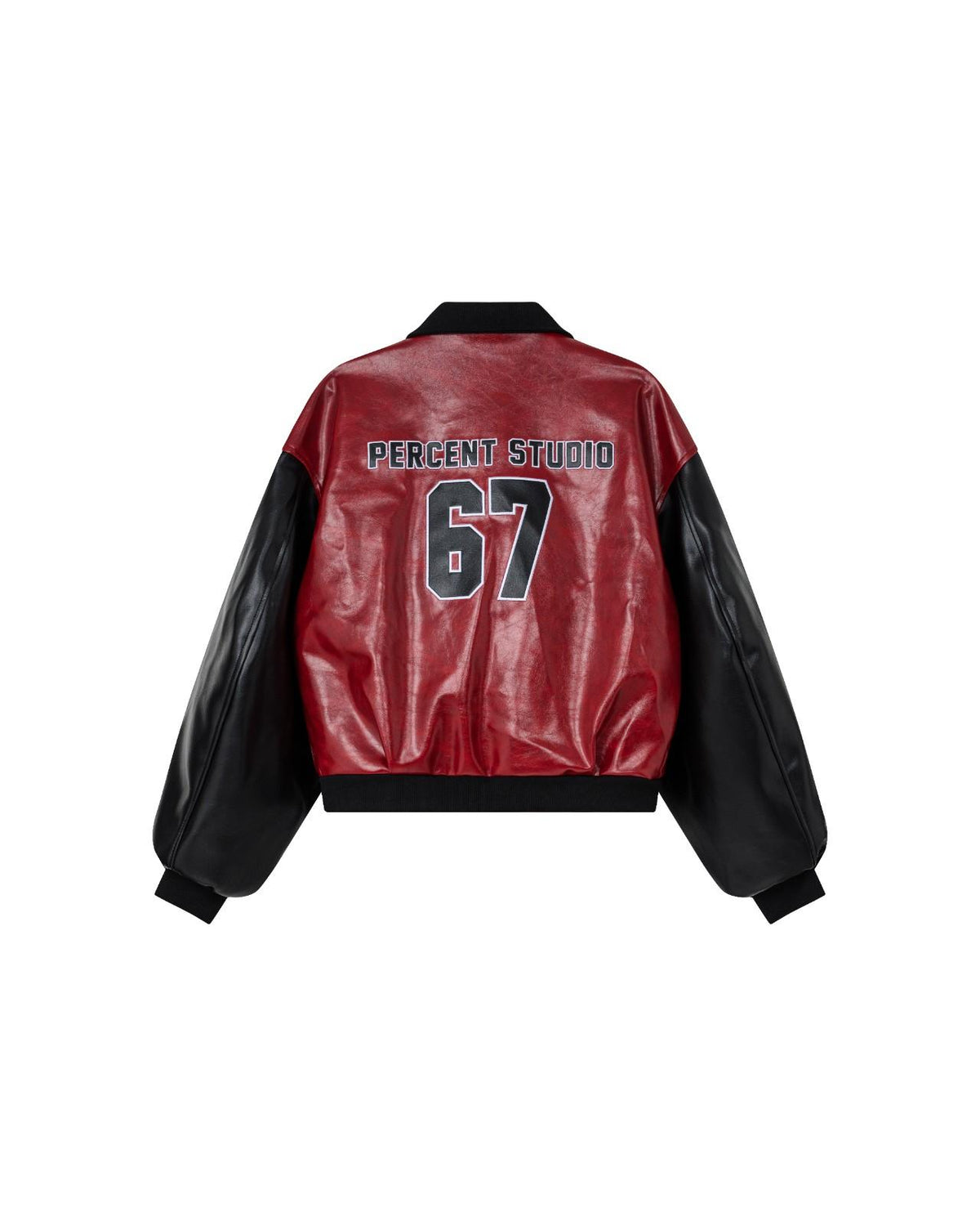 JERSEY LEATHER BOMBER