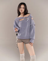 CHARO SWEATER (PURPLE BLUE)