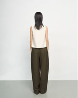STRAW TOP IN BEIGE