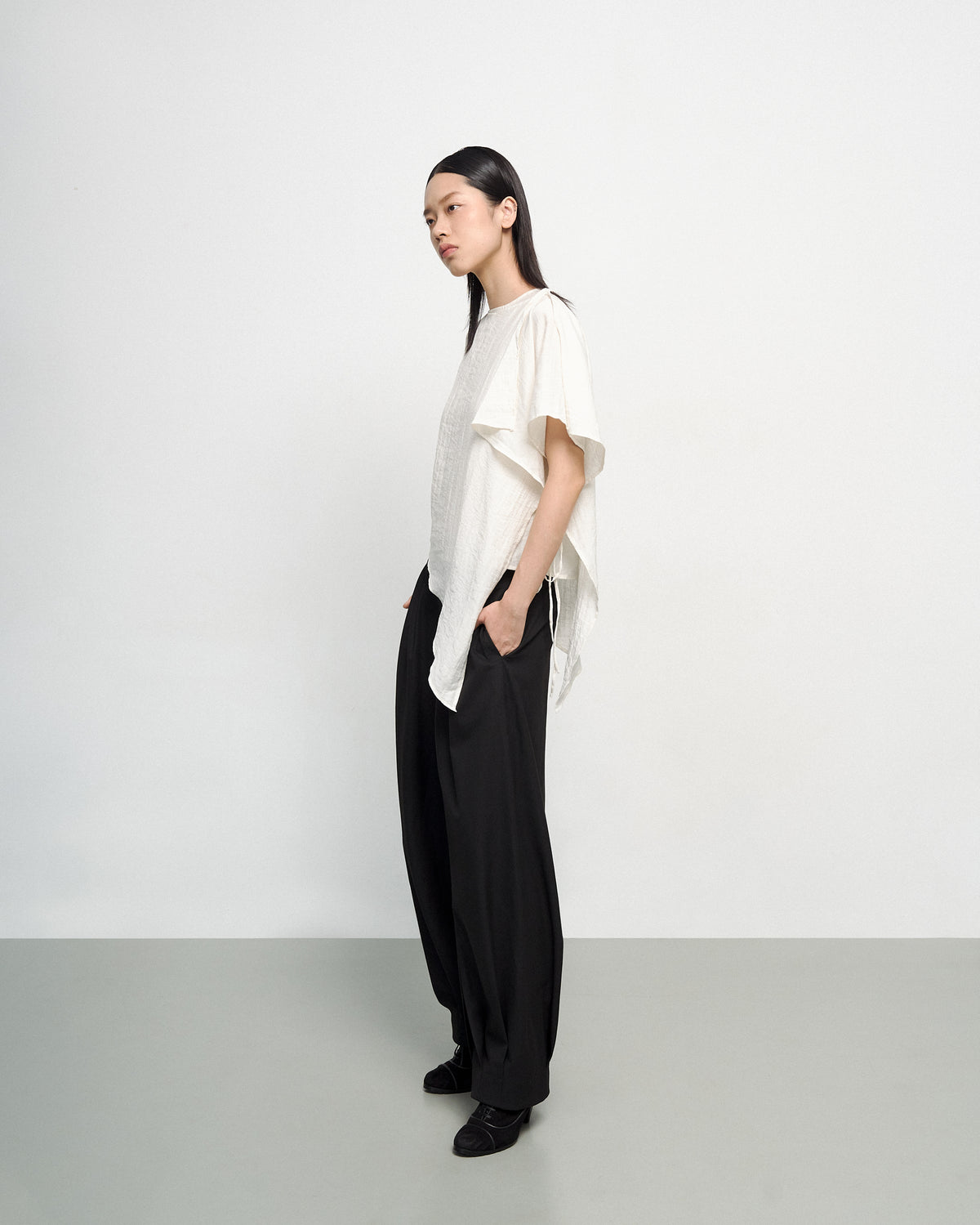 PUDDLE PANTS IN BLACK