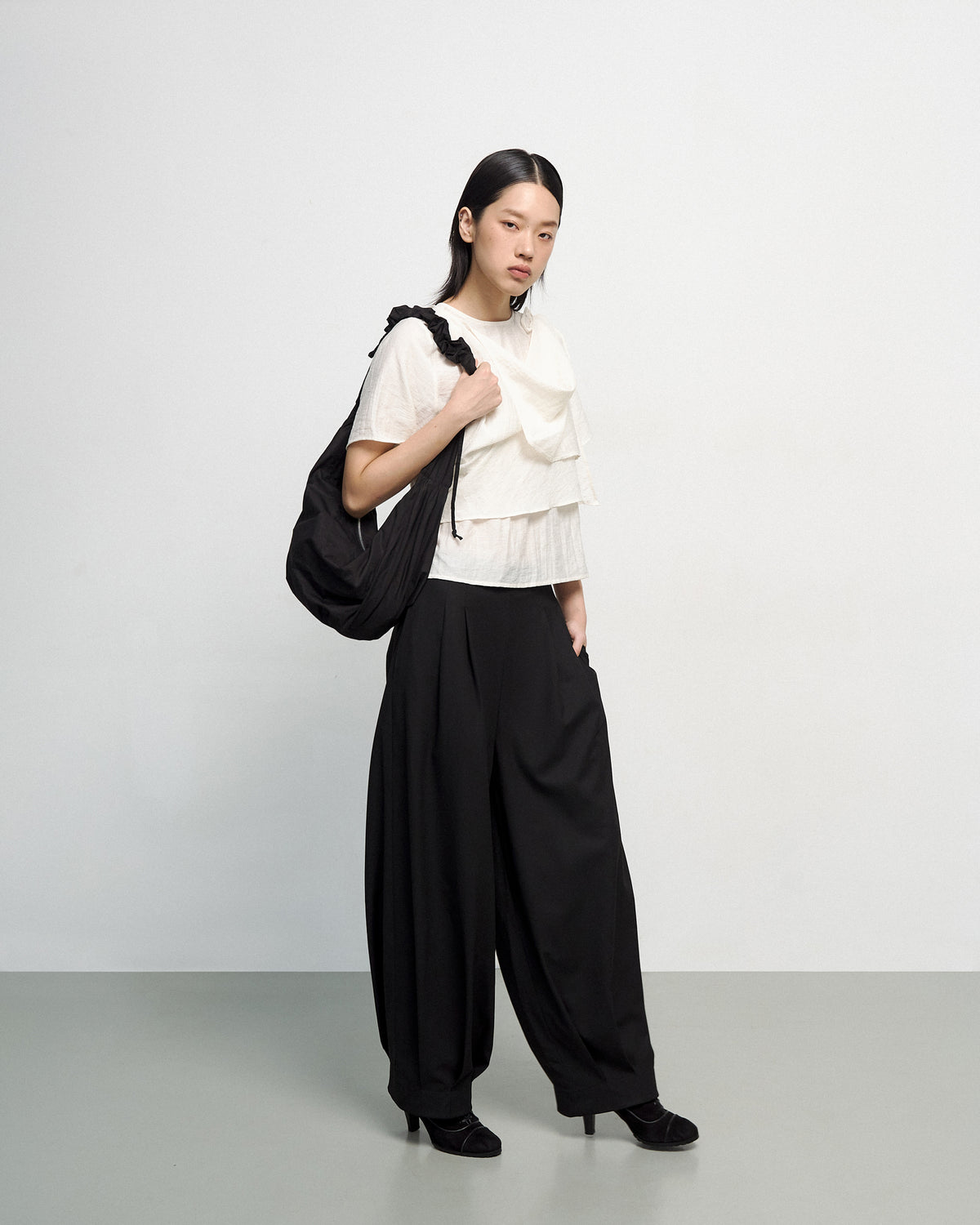 PUDDLE PANTS IN BLACK