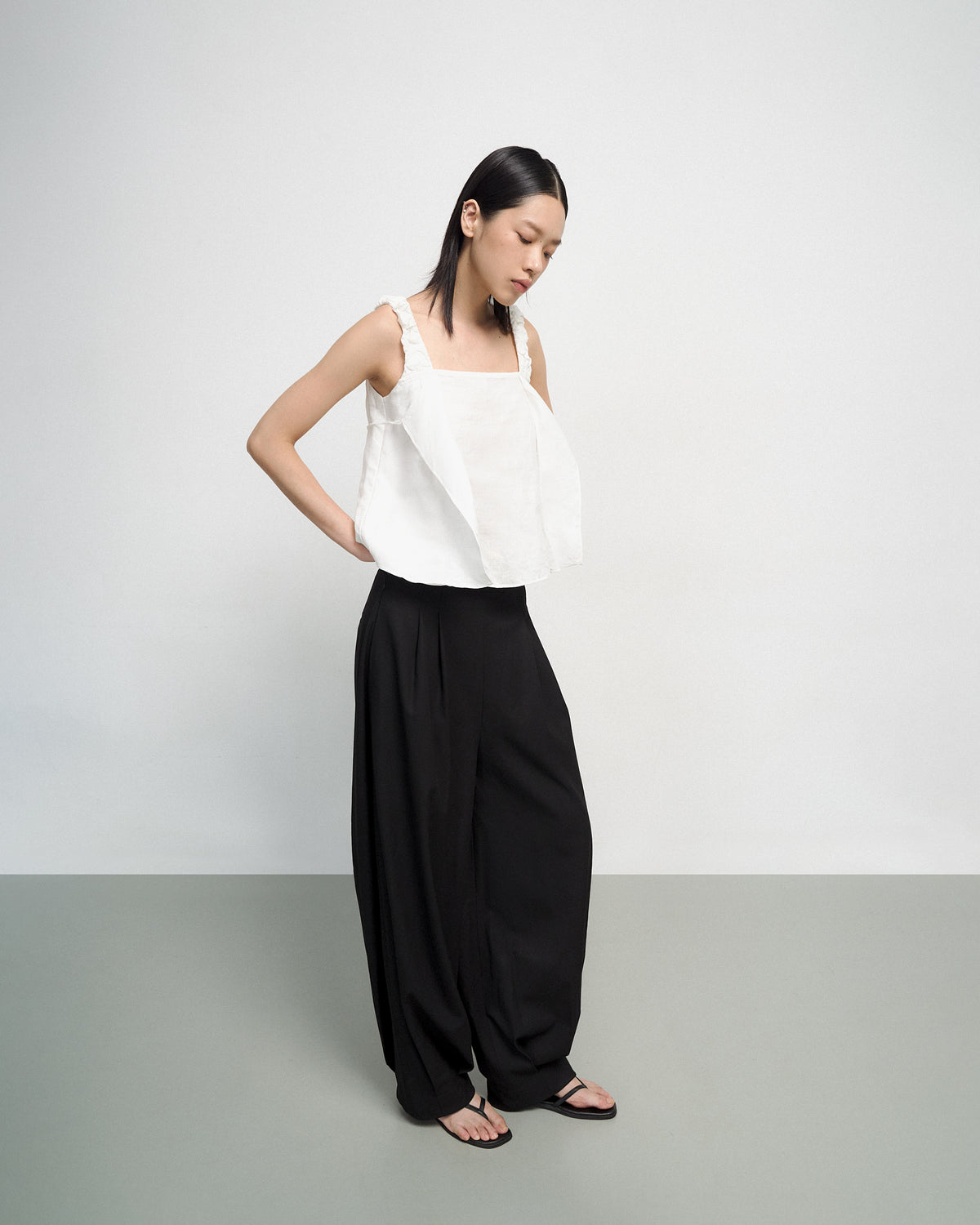 PUDDLE PANTS IN BLACK