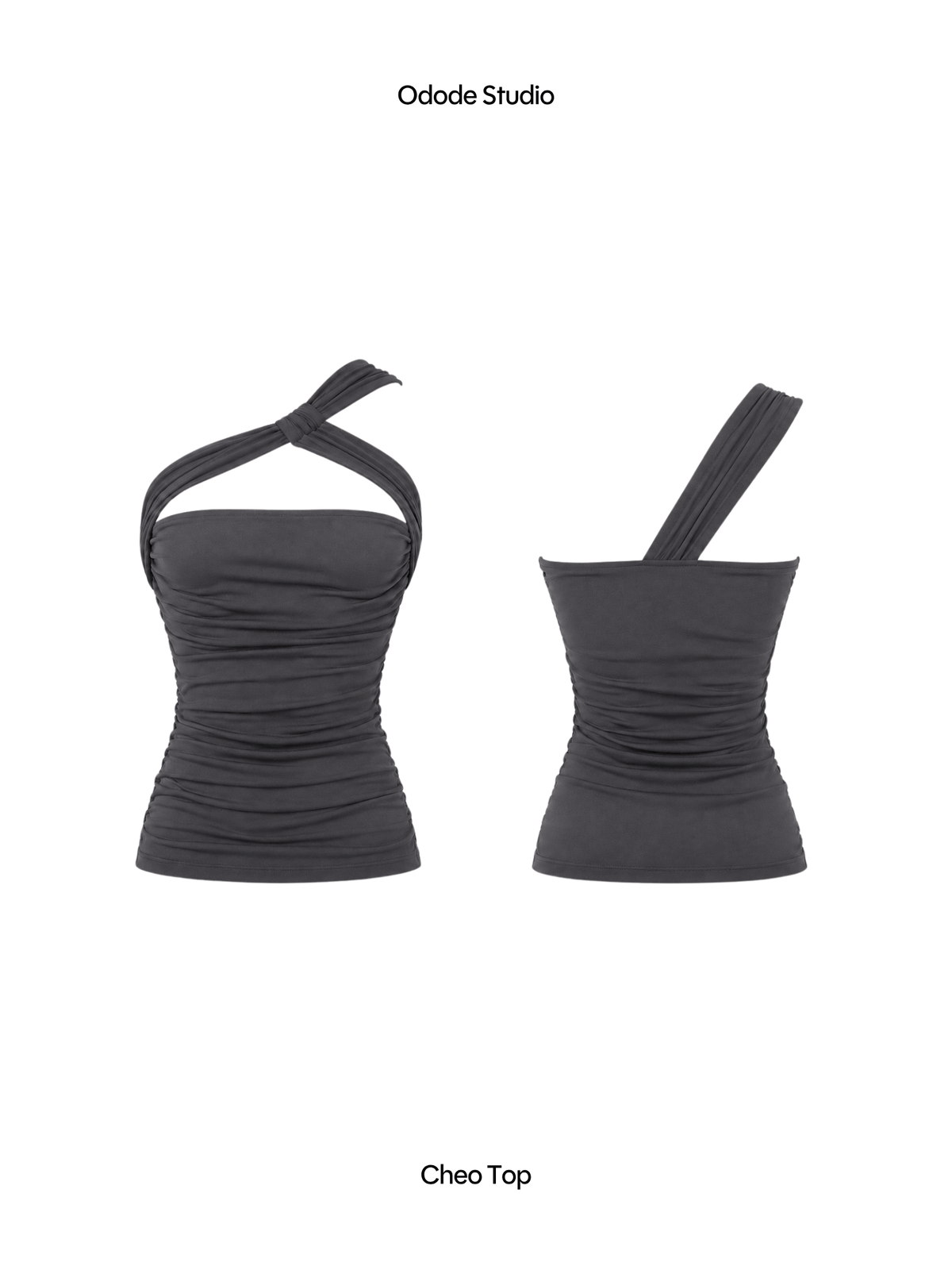 CHEO TOP - DARK GREY
