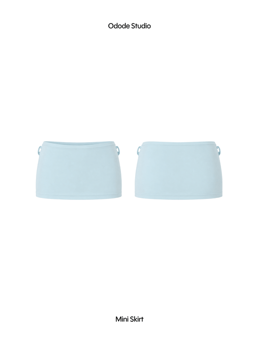 MINI SKIRT - BABY BLUE