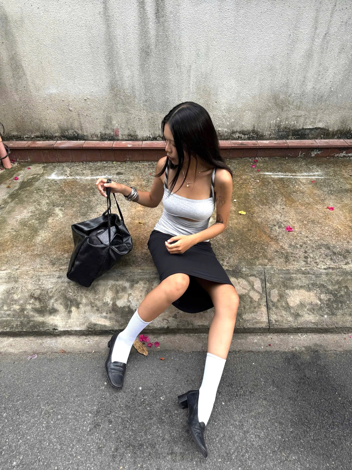 XOAY TOP - LIGHT GREY