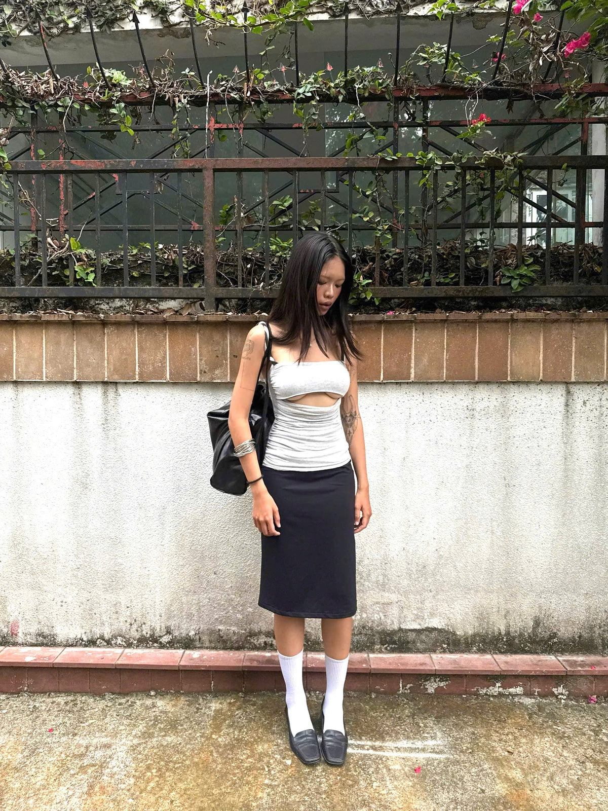 XOAY TOP - LIGHT GREY