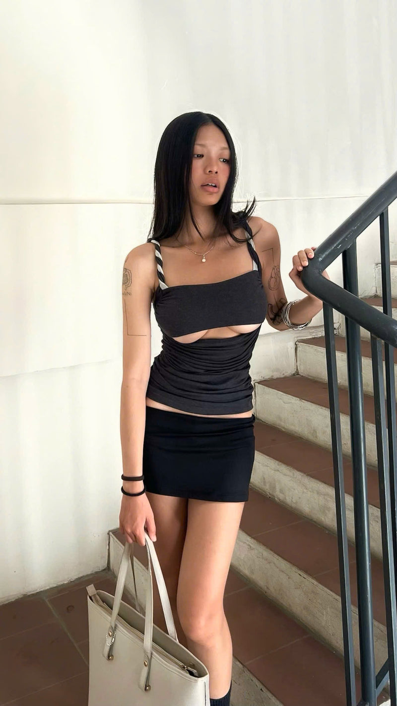 XOAY TOP - DARK GREY