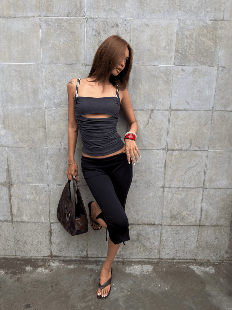 XOAY TOP - DARK GREY