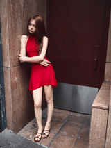 RED YEM DRESS