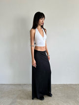 BLACK MESH SKIRT