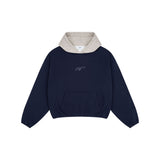 OWST SUBZERO TWO-TONED HOODIE - NAVY BLUE
