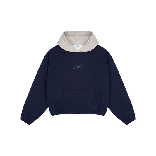 OWST SUBZERO TWO-TONED HOODIE - NAVY BLUE