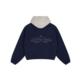 OWST SUBZERO TWO-TONED HOODIE - NAVY BLUE