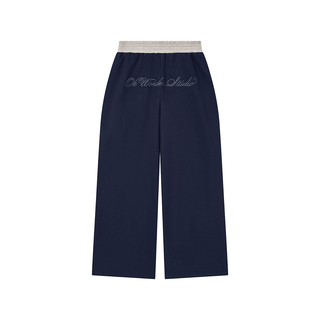OWST SUBZERO TWO-TONED SWEATPANTS - NAVY BLUE