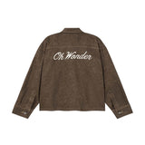OWST LONGSLEEVES DENIM SHIRT - CHARCOAL BROWN