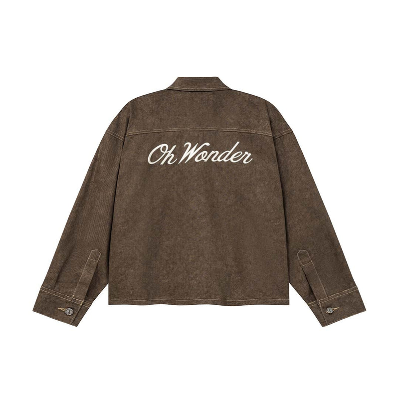 OWST LONGSLEEVES DENIM SHIRT - CHARCOAL BROWN
