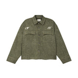OWST LONGSLEEVES DENIM SHIRT -  OLIVE GREEN