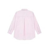 OWST LOGO MINI STRIPE SHIRT - SALMON