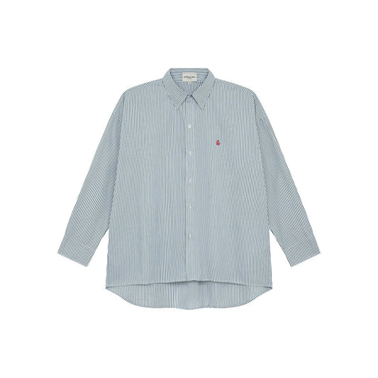 OWST LOGO MINI STRIPE SHIRT - GREEN