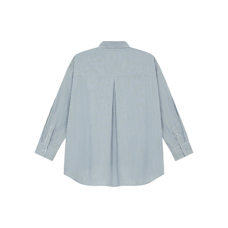 OWST LOGO MINI STRIPE SHIRT - GREEN