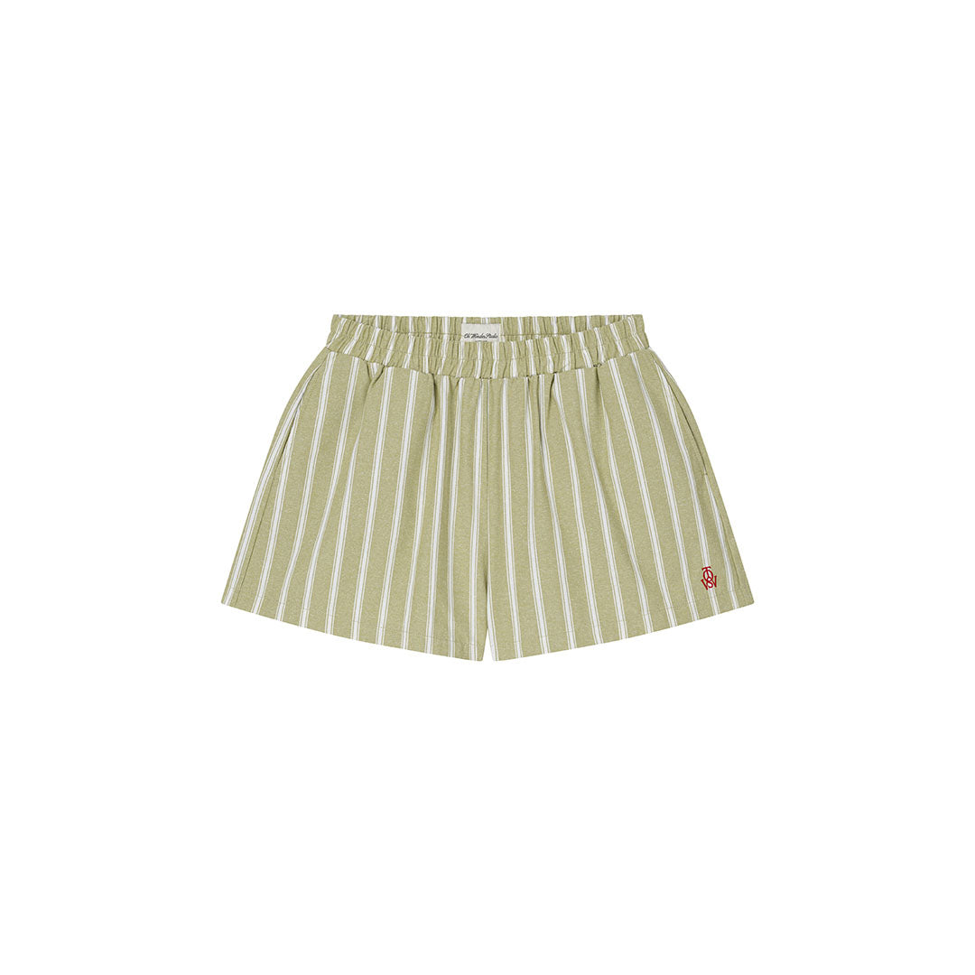 OWST LOGO STRIPE SHORTS - GREEN
