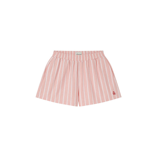 OWST LOGO STRIPE SHORTS - SALMON