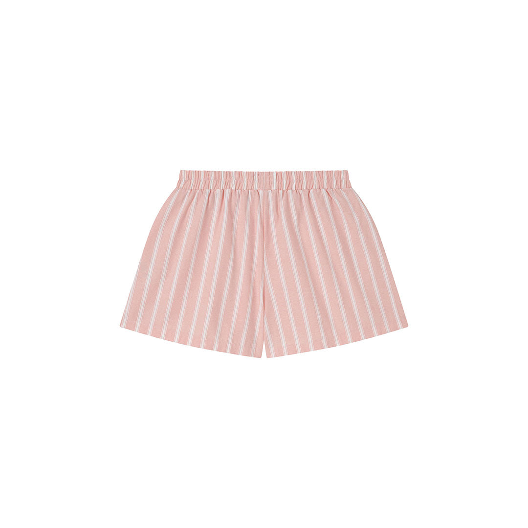 OWST LOGO STRIPE SHORTS - SALMON