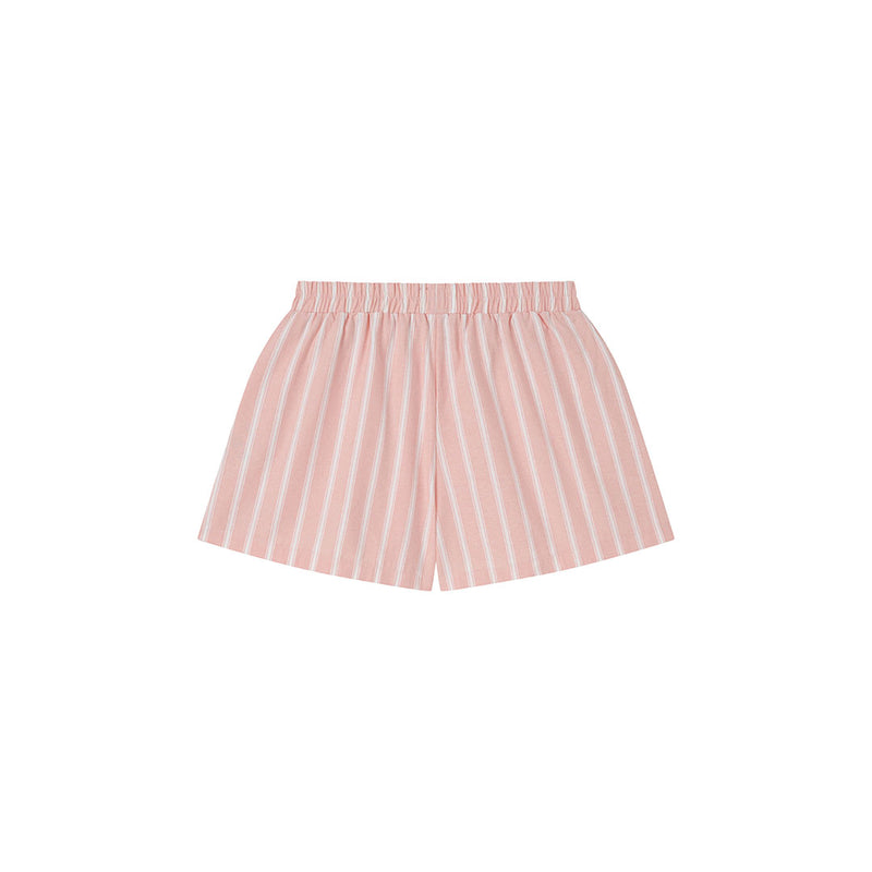 OWST LOGO STRIPE SHORTS - SALMON