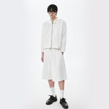 WHITE OWST LOOSE SHORTS