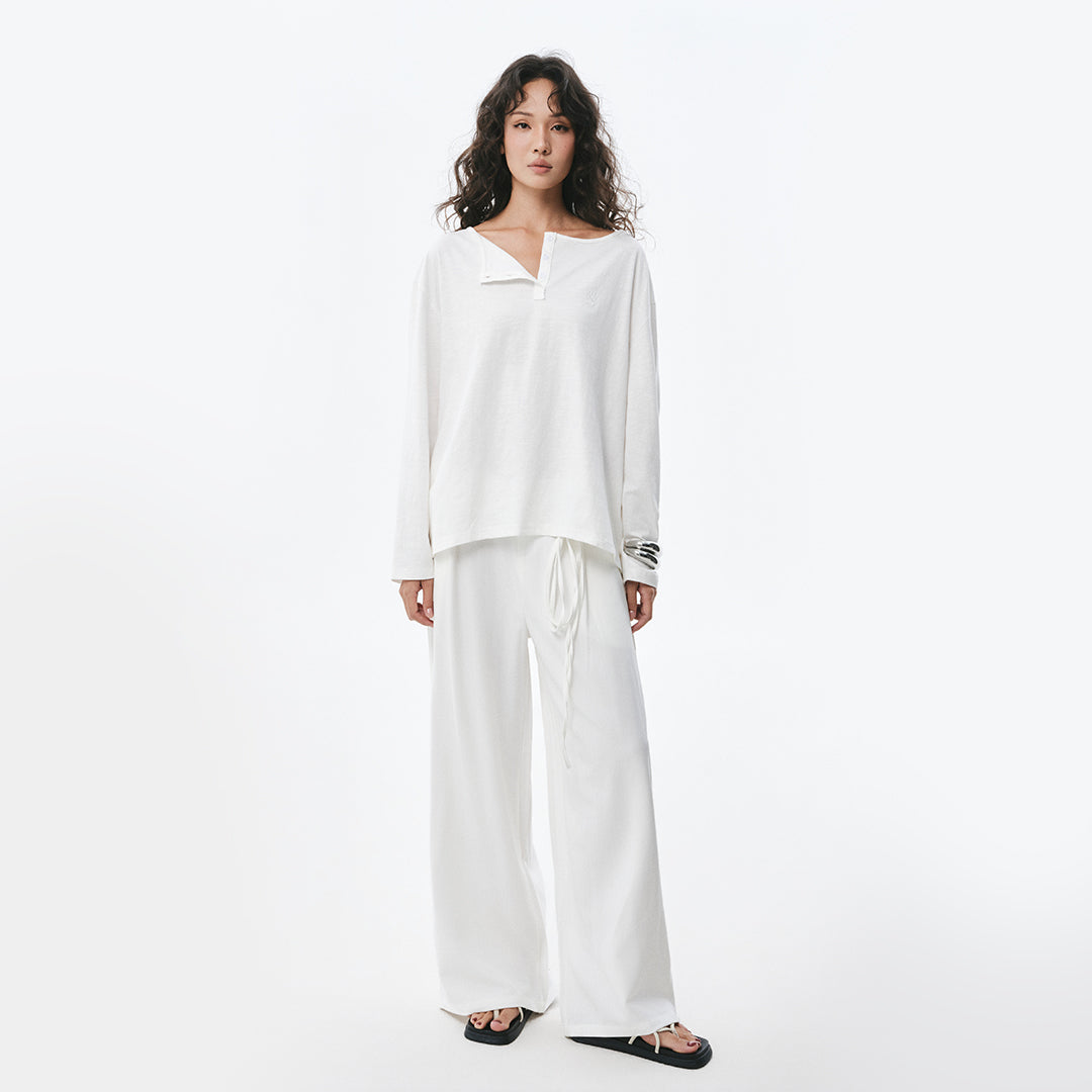 OWST DRAWSTRING PANTS WHITE